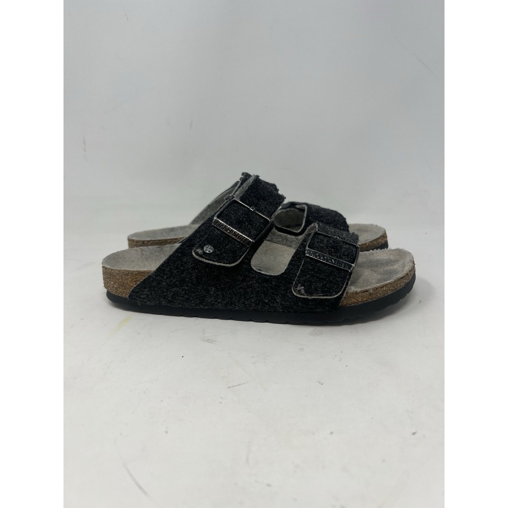 BIRKENSTOCK Arizona Shearling‎ Slipper Sandal EU 37 US 6 Gray Felt